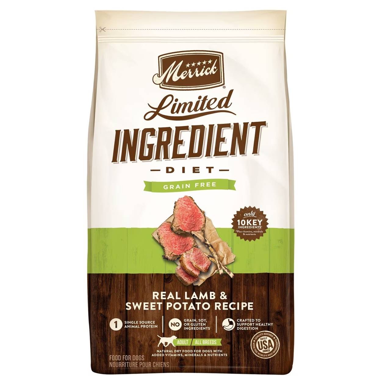 Merrick Limited Ingredient Diet Grain-Free Chicken-Free Real Lamb & Sweet Potato Recipe Dry Dog Food