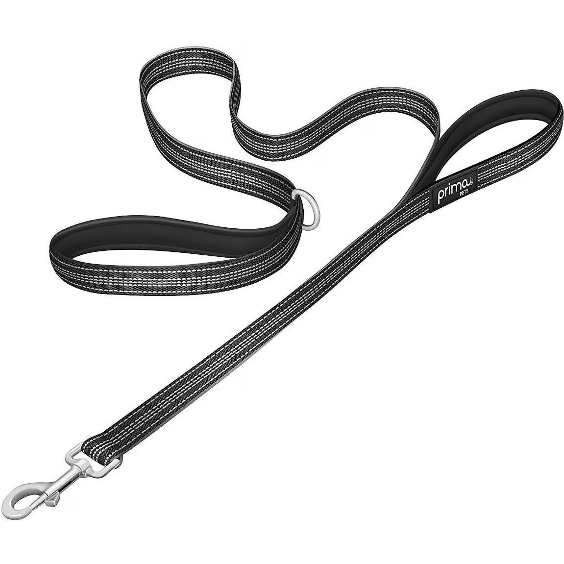Prima Pets Dual-Handle Reflective Dog Leash