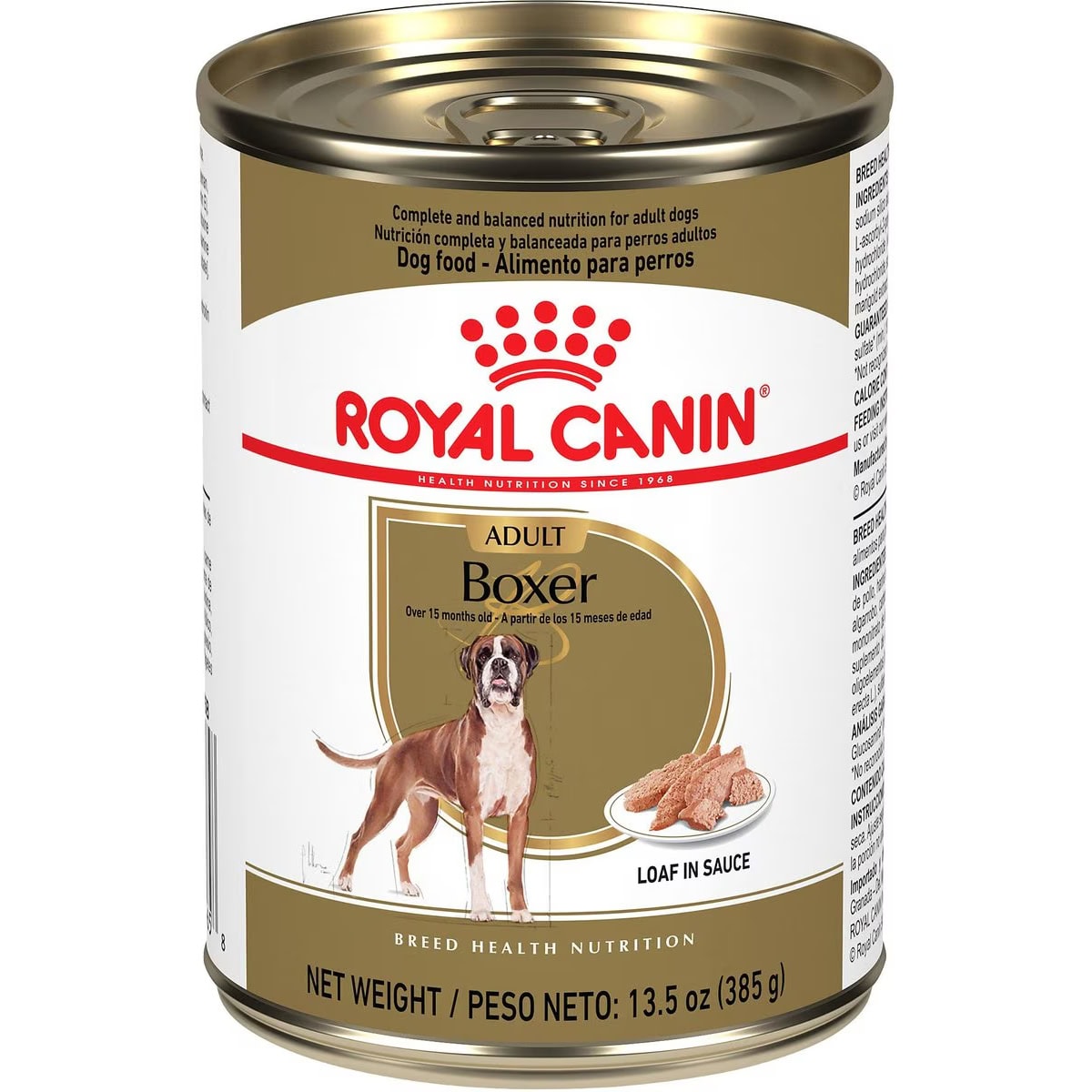 Royal Canin Breed Health Nutrition Boxer Adult Loaf in Sauce Canned Dog Food 
