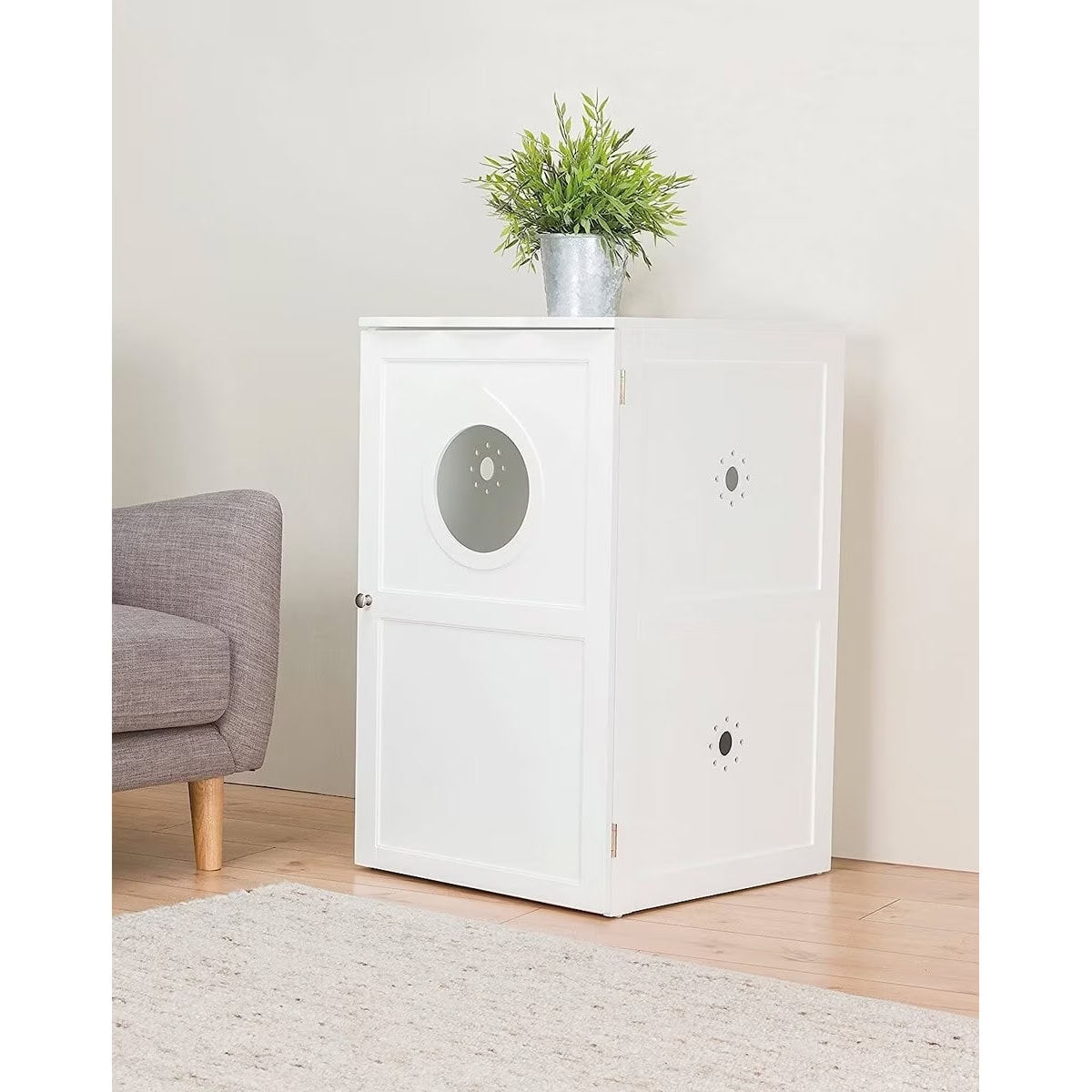 Trixie 2-Story Wooden Cat Litter Box Enclosure