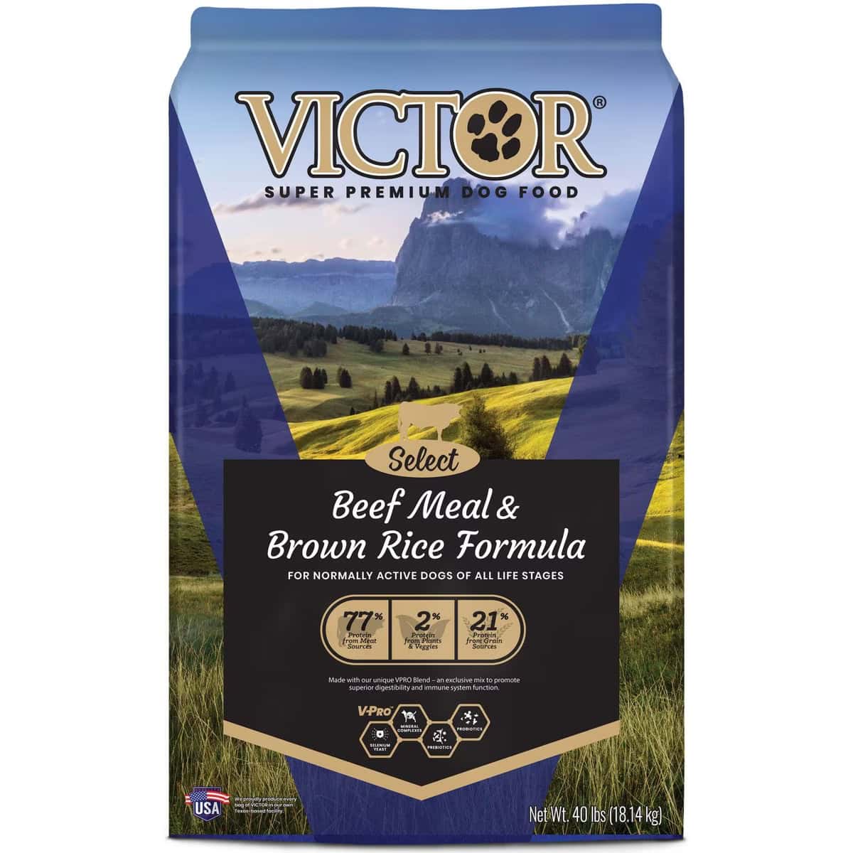 VICTOR Select Beef Meal & Brown Rice Dry Dog Food 