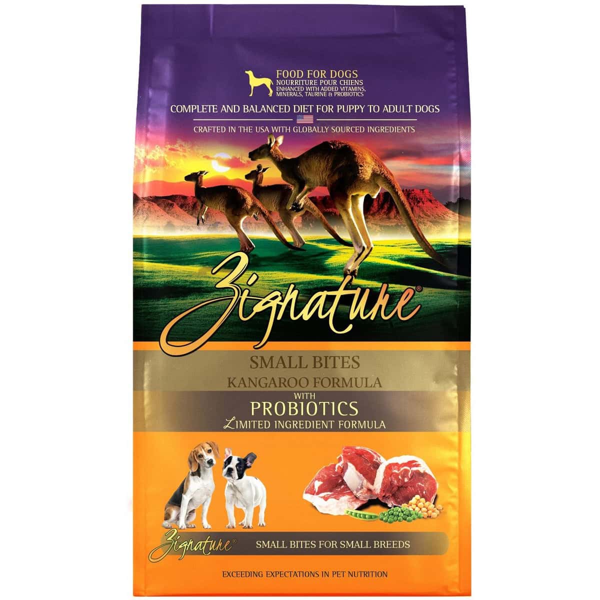Zignature Kangaroo Formula Bites Dry Dog Food