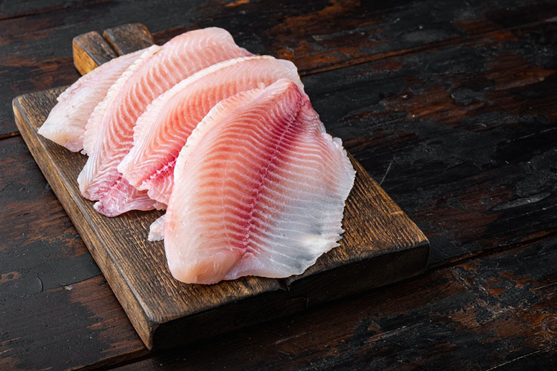 a tilapia fish meat
