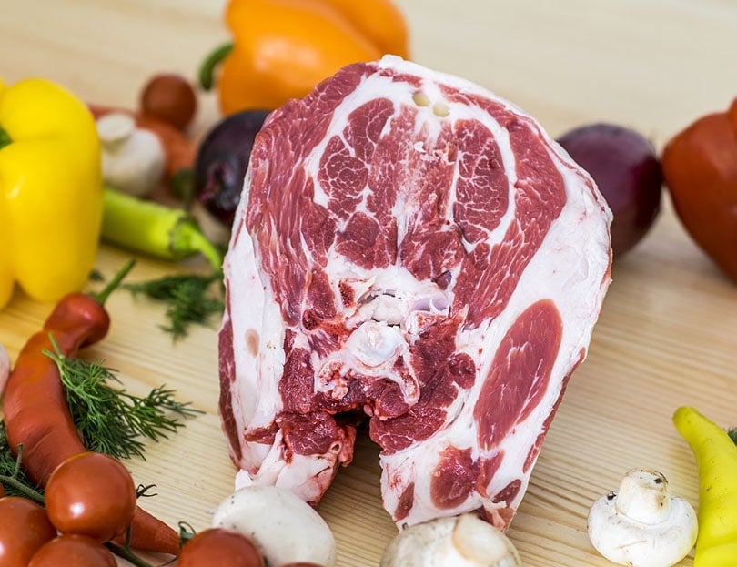 goat's meat with vegetables
