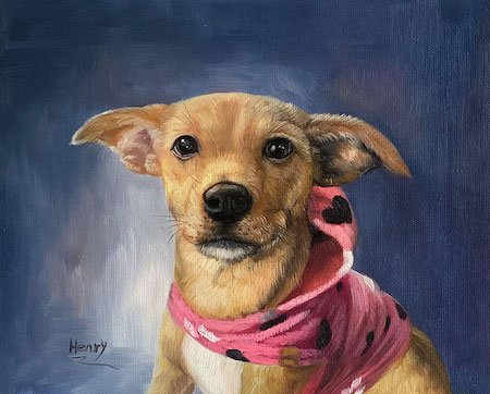 paint your life dog portrait