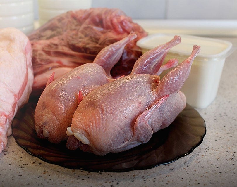 quail meat