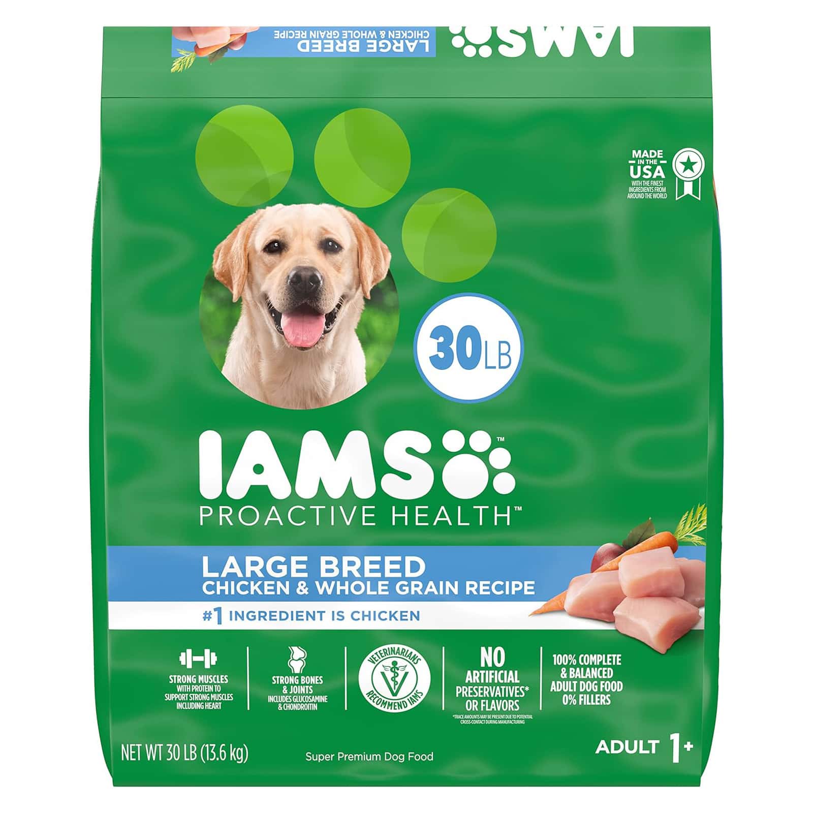 IAMS Proactive Health Large Breed Adult Dry Dog Food with Real Chicken