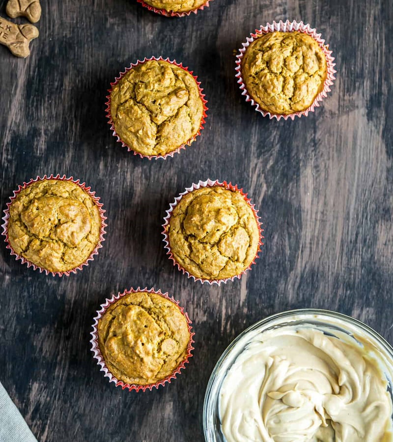 carrot peanut butter cupcake
