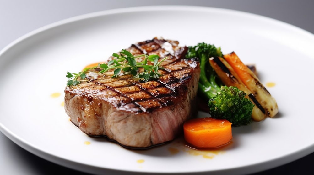 Grilled Steak Filet with Vegetables