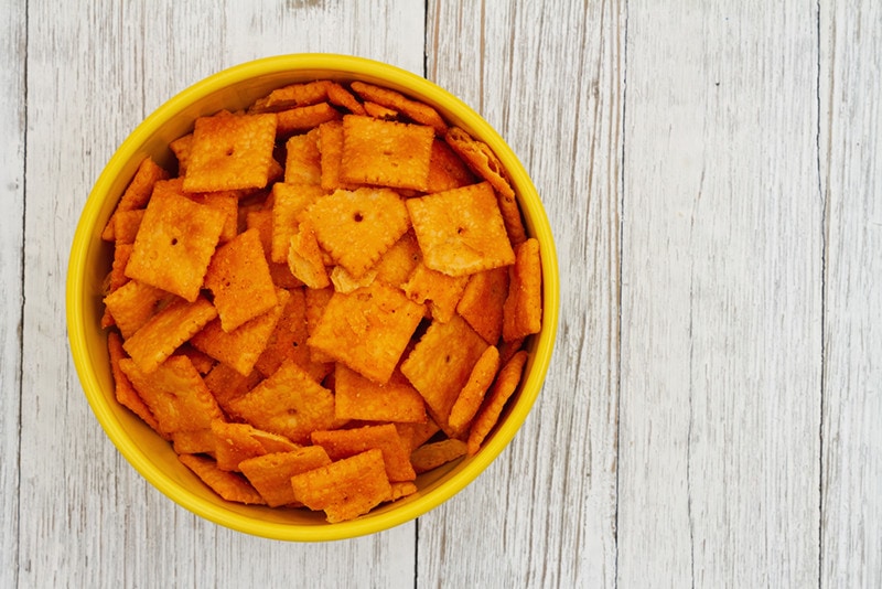 Cheese square crackers cheese it
