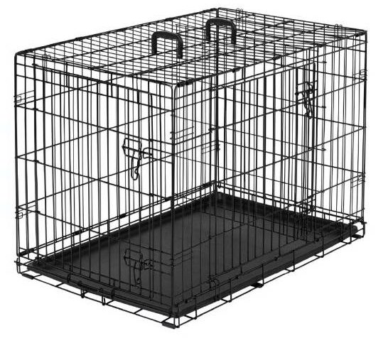 Frisco Heavy-Duty Collapsible Wire Dog Crate