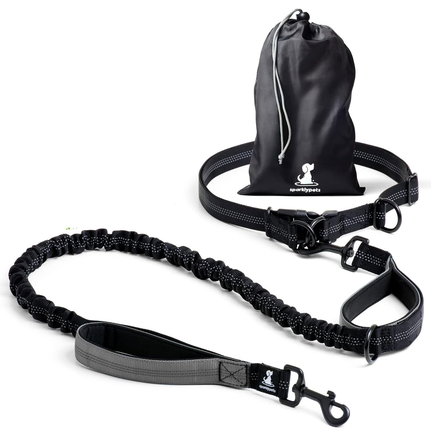 SparklyPets Hands Free Dog Leash for Medium and Large Dogs