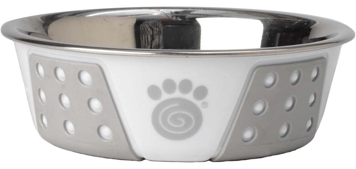 PetRageous Designs Fiji Non-Skid Stainless Steel Bowl