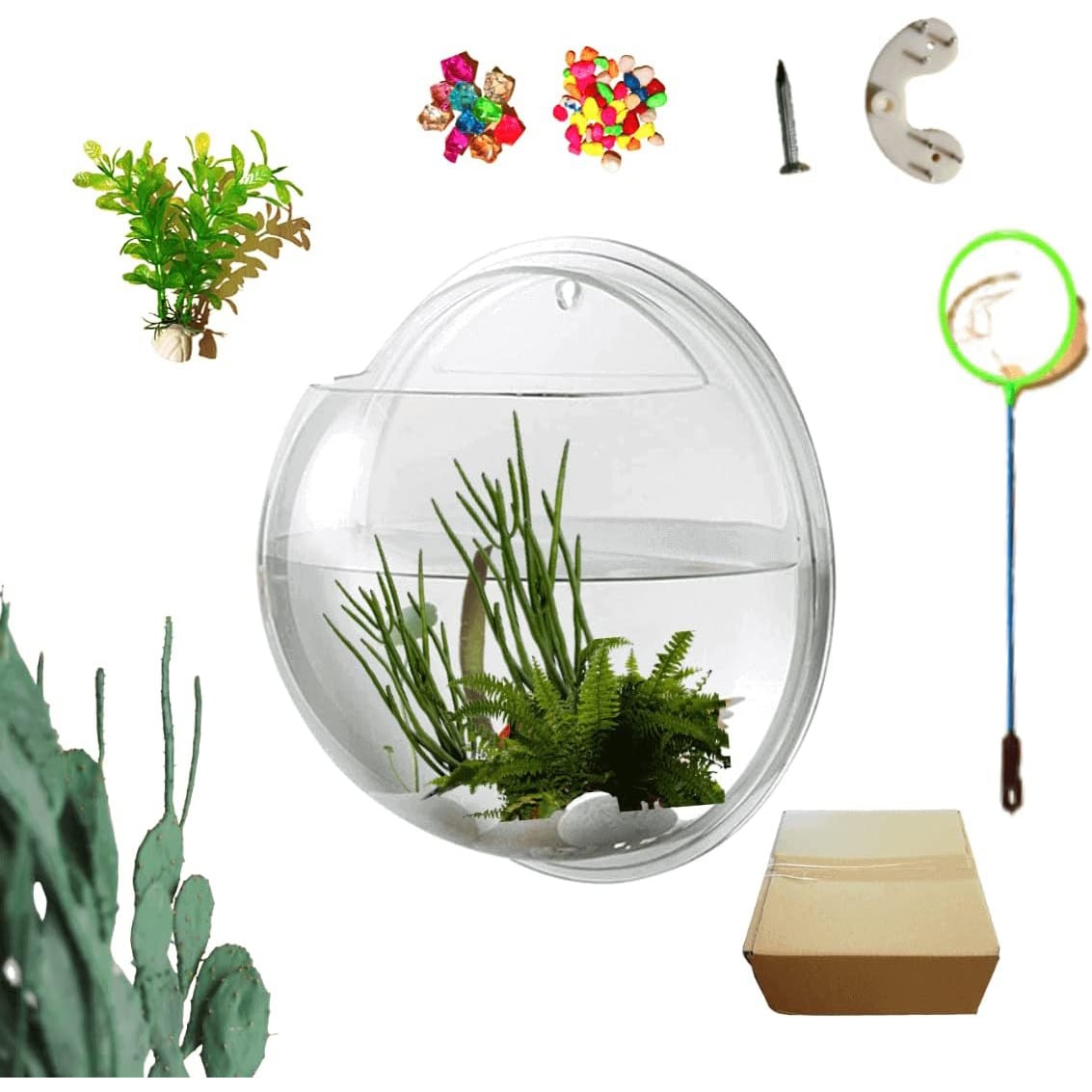 Creative Acrylic Hanging Wall Mounted Fish Tank 