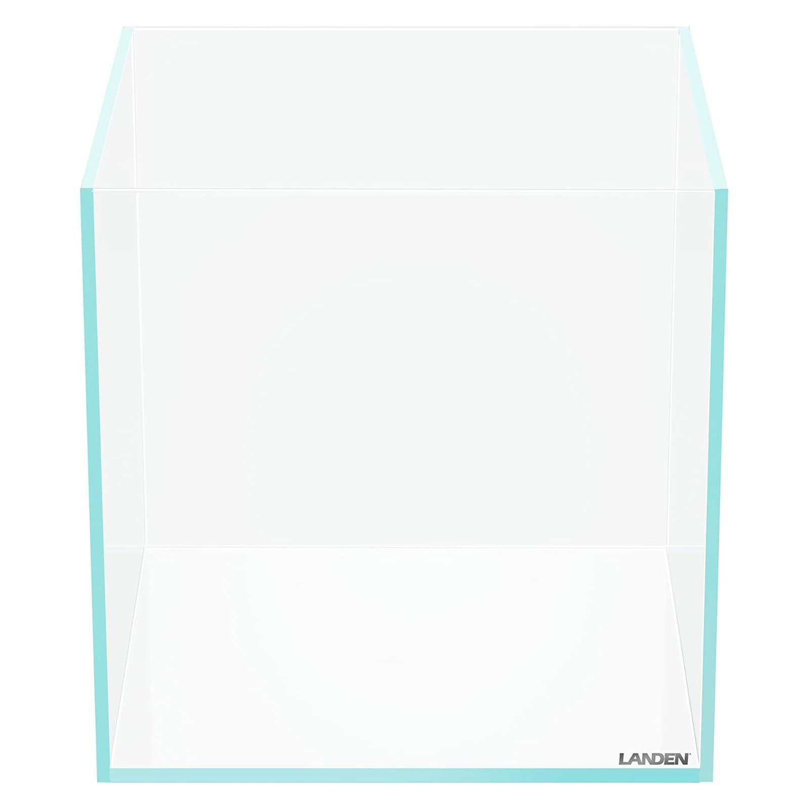 LANDEN 25C 3.7 Gallon Cube Rimless Low Iron Aquarium Tank