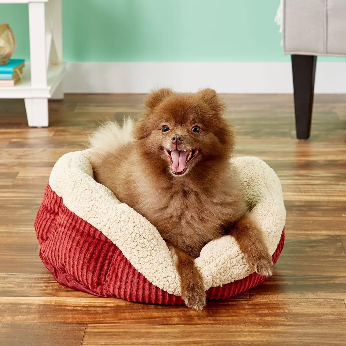 Aspen Pet Self-Warming Bolster Cat Bed