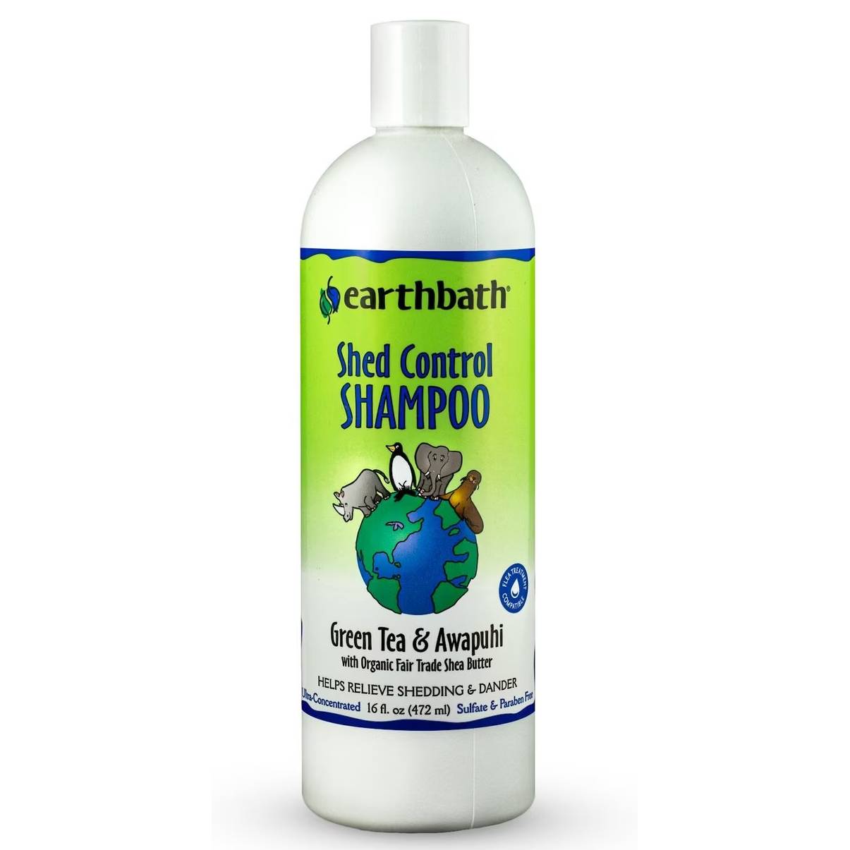 Earthbath Shed Control Green Tea Shampoo