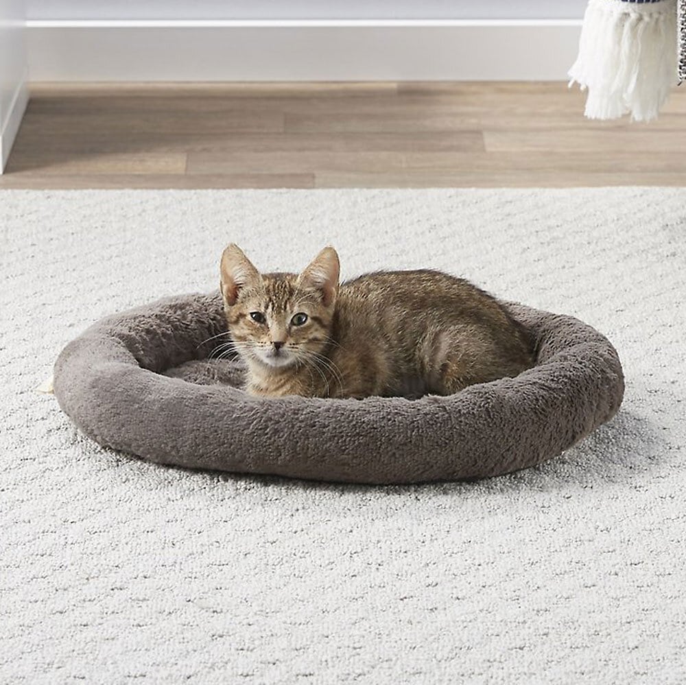 Frisco Bolster Round Self-Warming Cat Bed