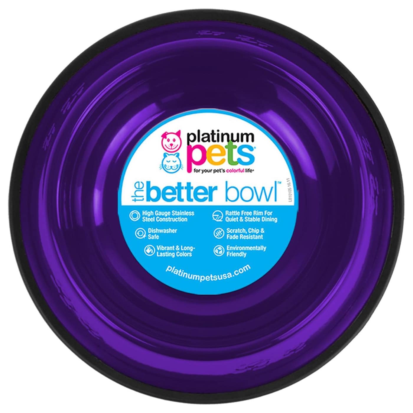 Platinum Pets Stainless Steel Cat Food Bowl