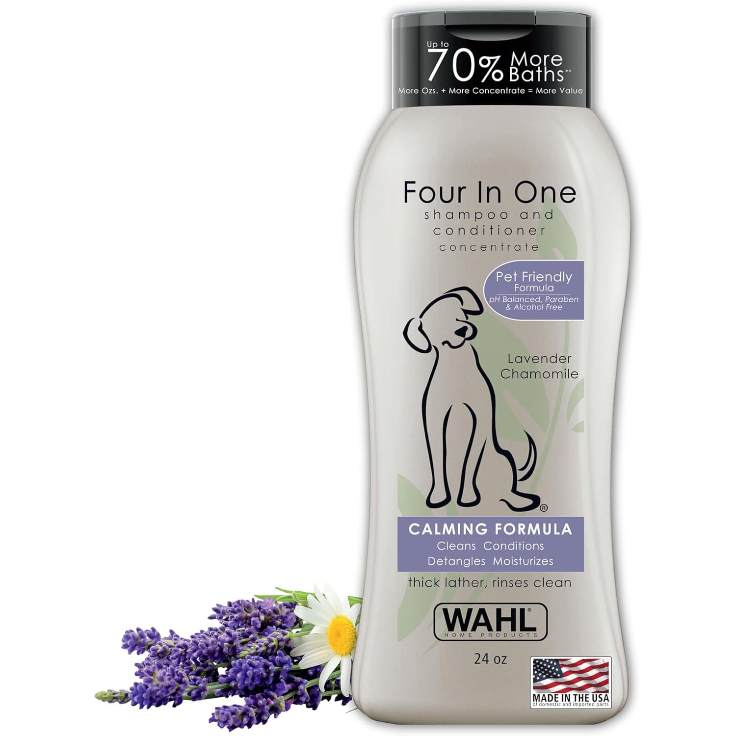 Wahl USA 4-in-1 Calming Pet Shampoo for Dogs