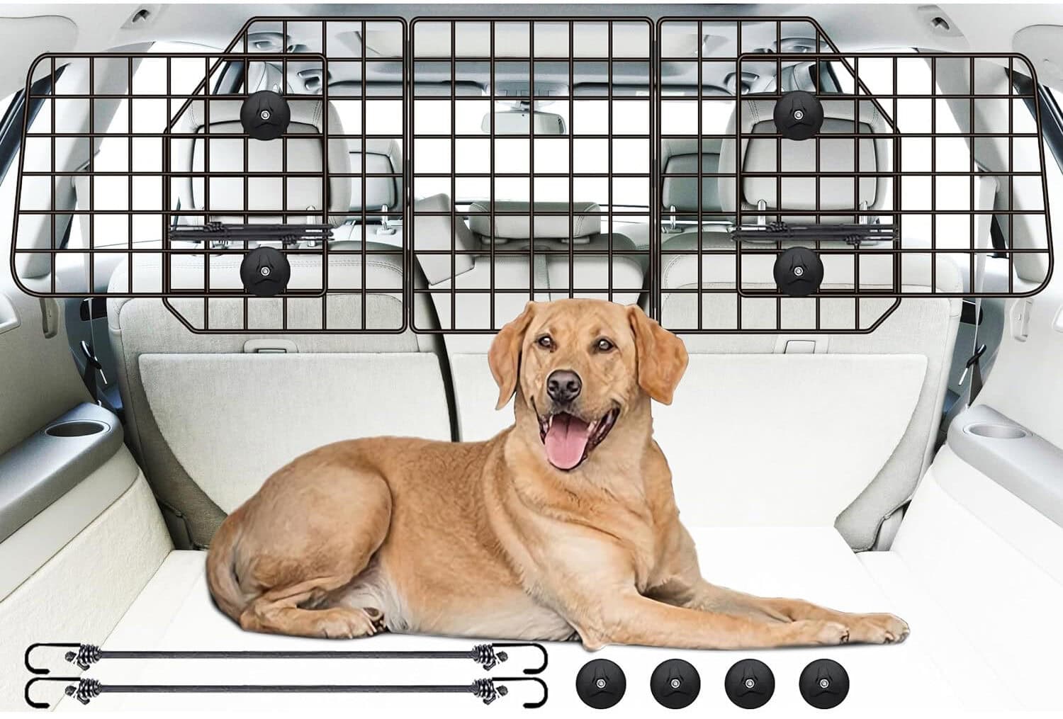 Gtongoko Adjustable Dog Car Barrier