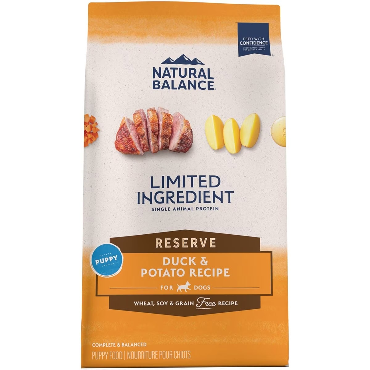Natural Balance Limited Ingredient Reserve Grain-Free Duck & Potato Puppy Recipe Dry Dog Food 