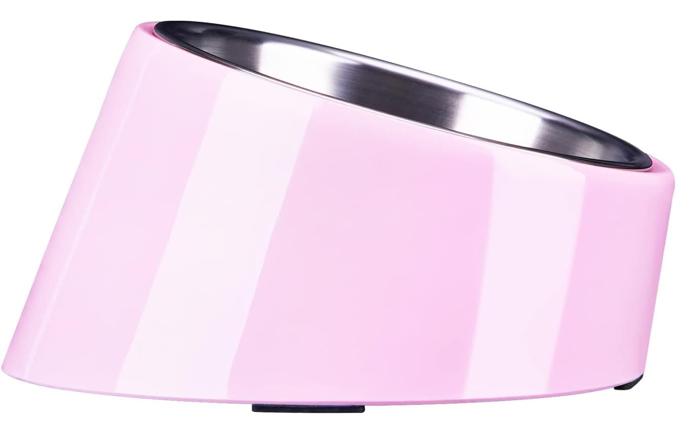 Super Design Mess Free 15° Slanted Bowl for Dogs and Cats 