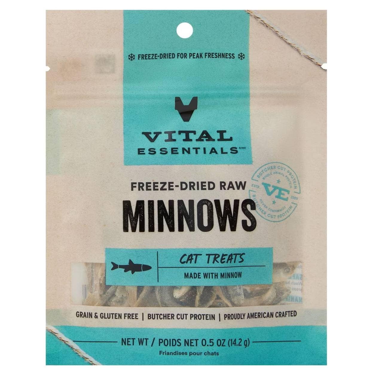 Vital Essentials Minnows Freeze-Dried Cat Treats