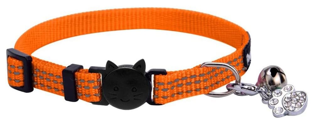BINGPET Safety Nylon Reflective Cat Collar