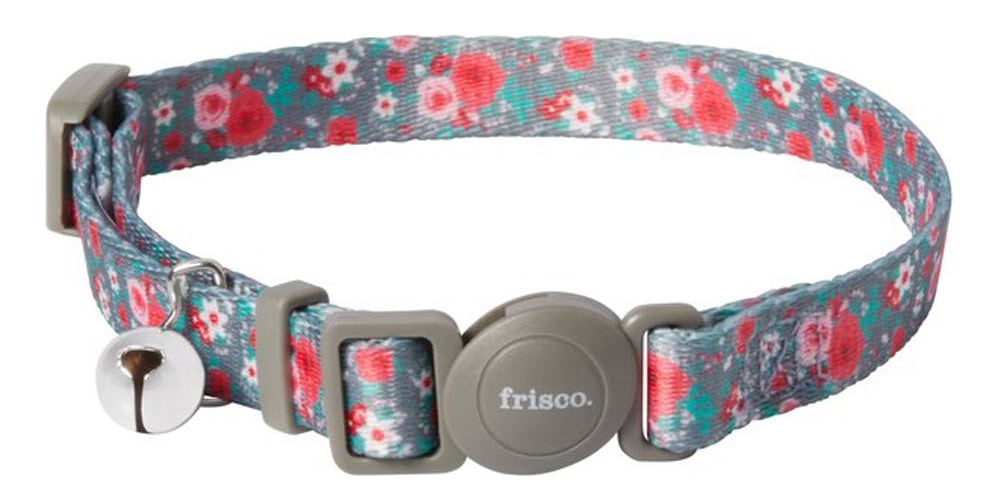 Frisco Rose Polyester Breakaway Cat Collar with Bell