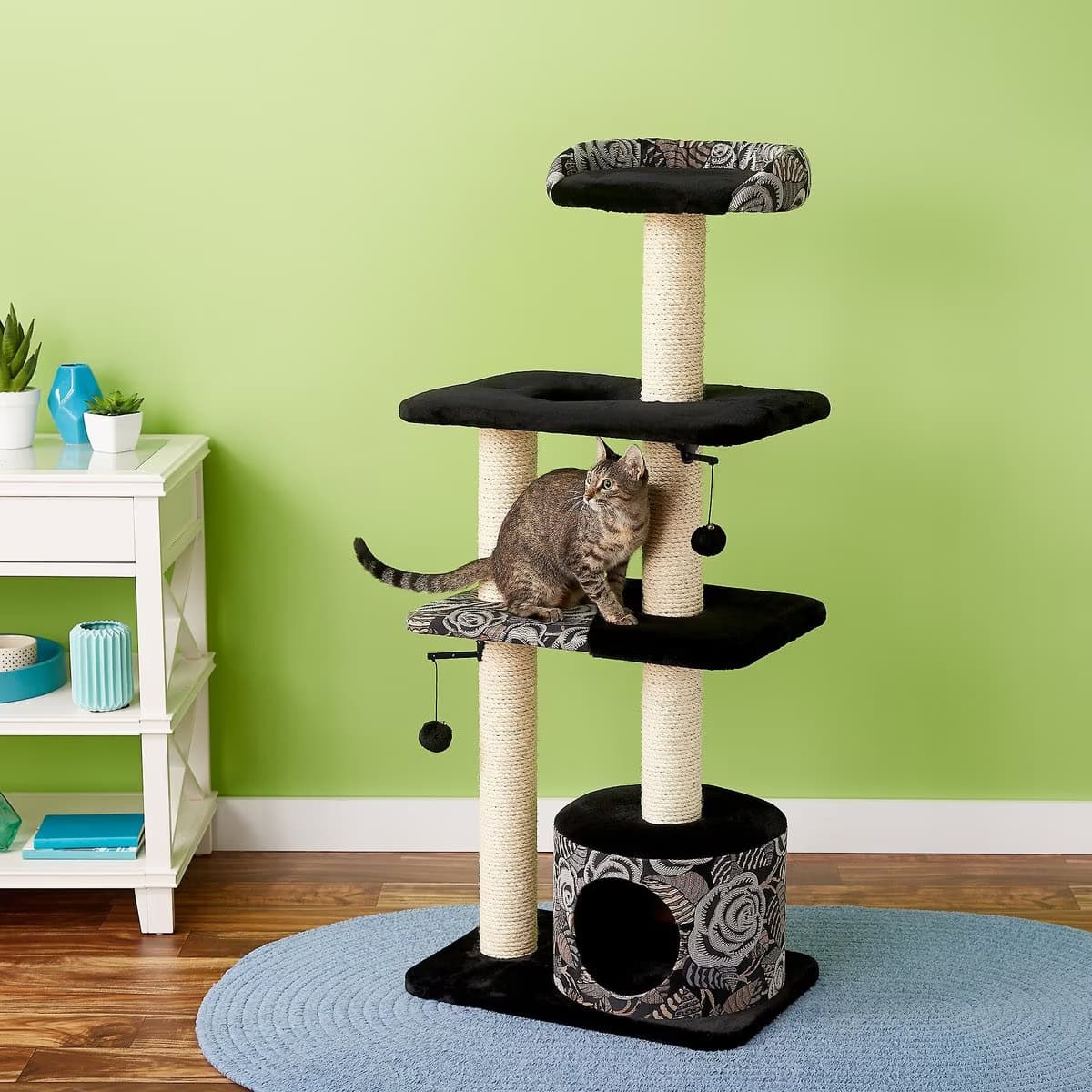 MidWest Feline Nuvo Tower Faux Fur Cat Tree & Condo