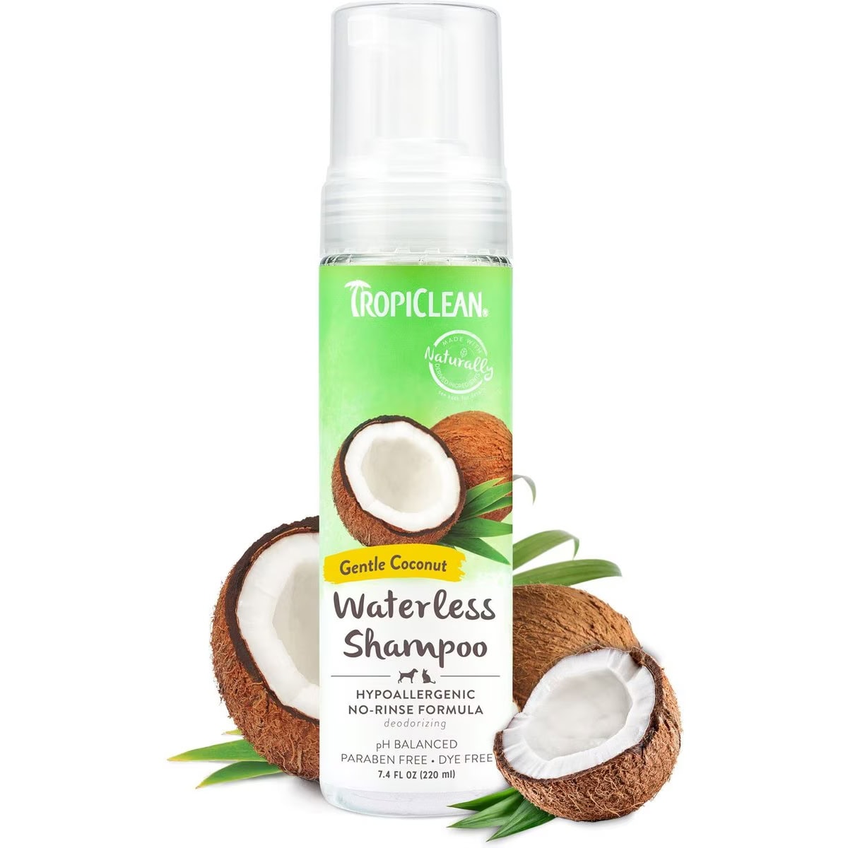 TropiClean Dry No Rinse Waterless Hypo Allergenic Dog & Cat Shampoo