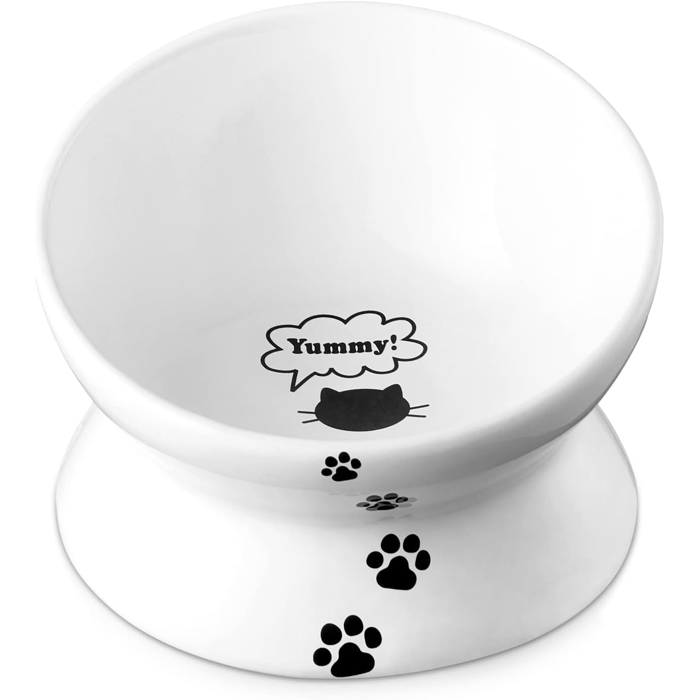 Y YHY Raised Ceramic Food Bowl