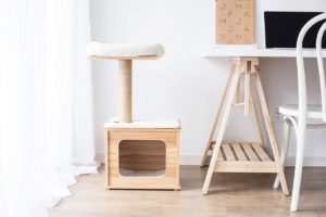 actual Catry Wooden Cat Tree Condo