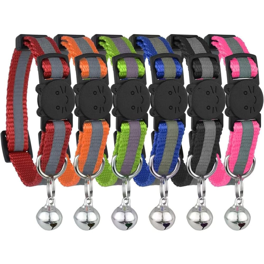 Bemix Pets Reflective Cat Collar with Bell