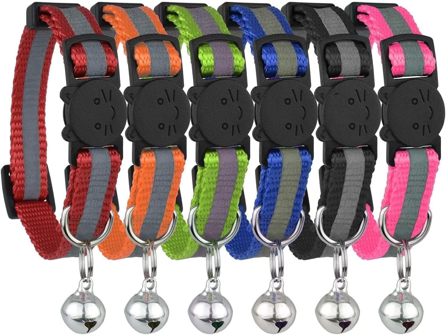 Bemix Pets Reflective Cat Collar with Bell