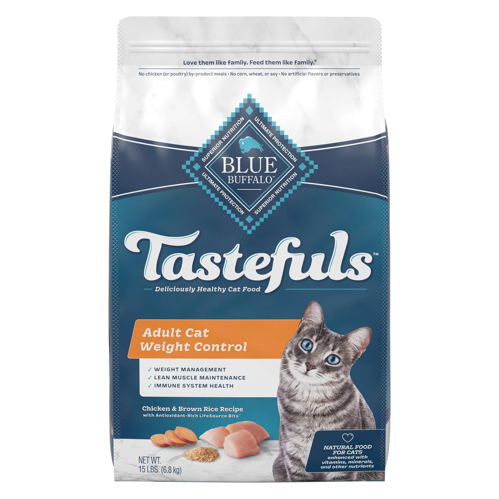 Blue Buffalo Tastefuls Weight Control Natural Adult Dry Cat Food