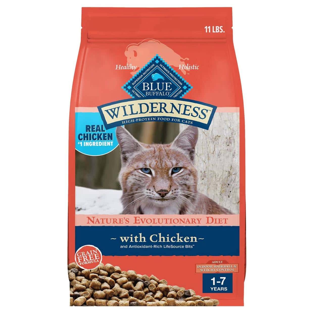 Blue Buffalo Wilderness Hairball & Weight Dry Cat Food