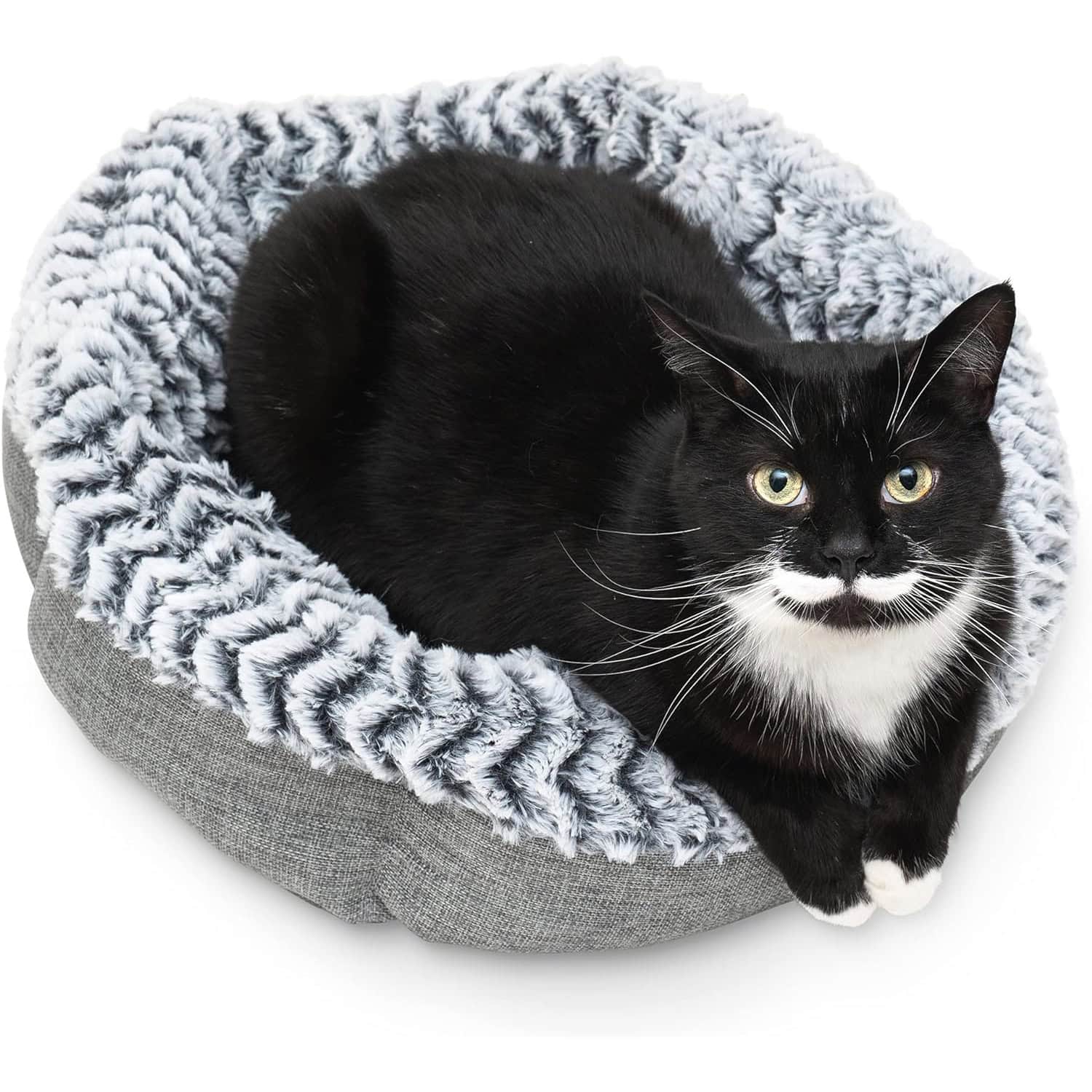 Pet Craft Supply Soho Round Cat Bed For Indoor Cats 
