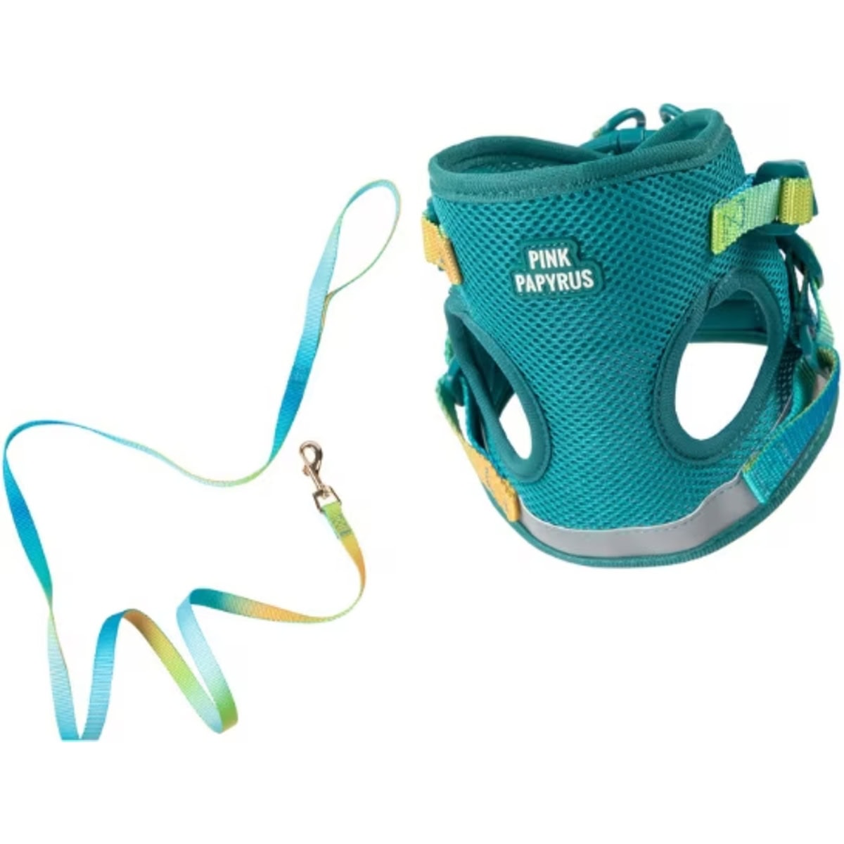 Pink Papyrus Reflective Nylon Cat Harness & Leash Set