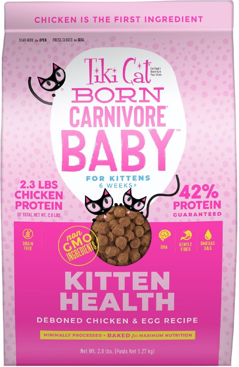 Tiki Cat Born Carnivore Chicken & Egg Dry Kitten Food
