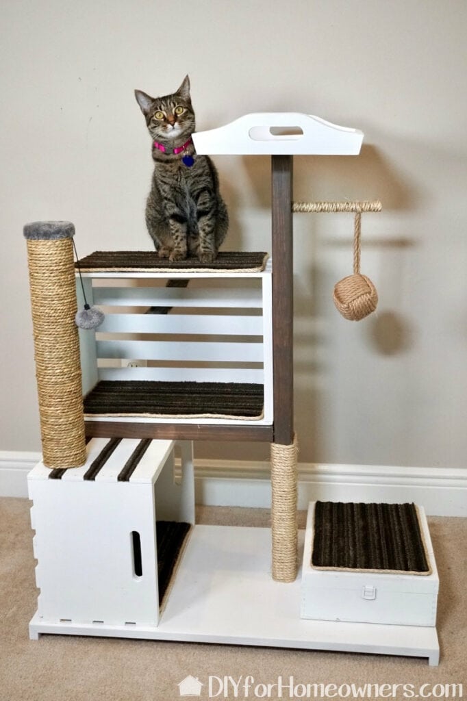 Upcycled Cat Tree- Mother Daughter Projects