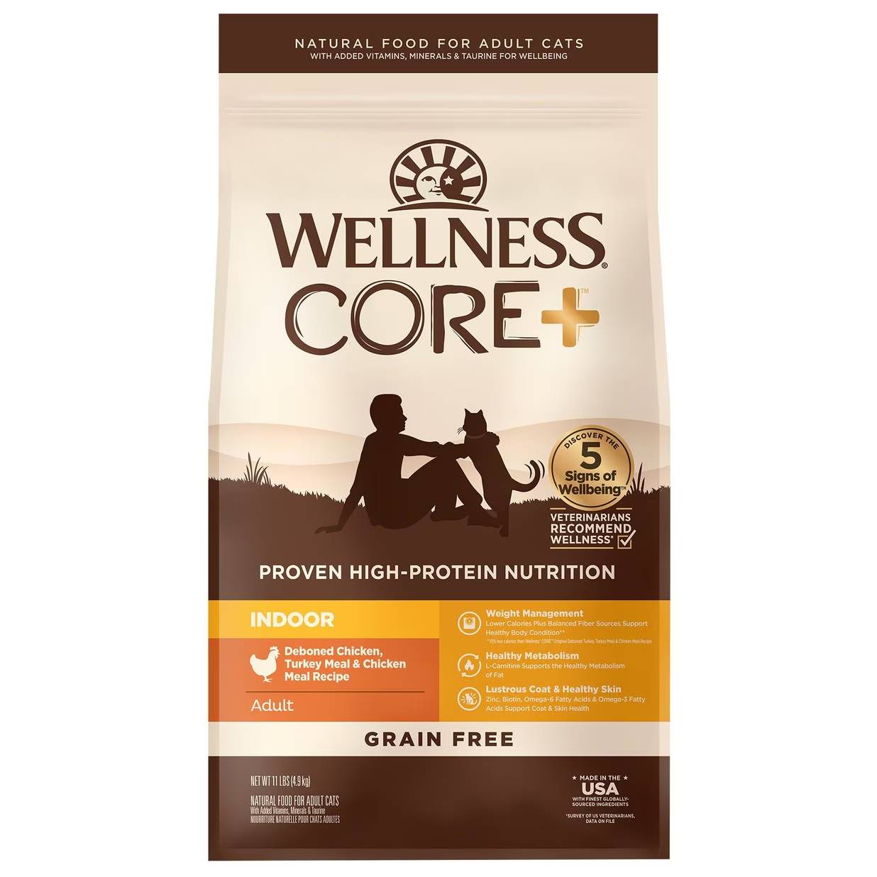 Wellness Core Grain Free Chicken & Liver Dry Cat Food