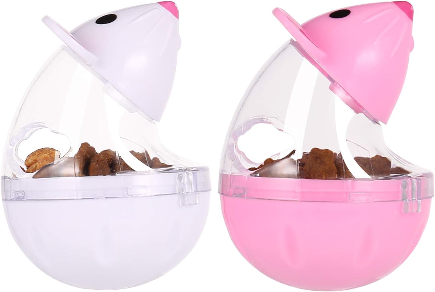2Pcs Cat Treat Dispenser Toy 