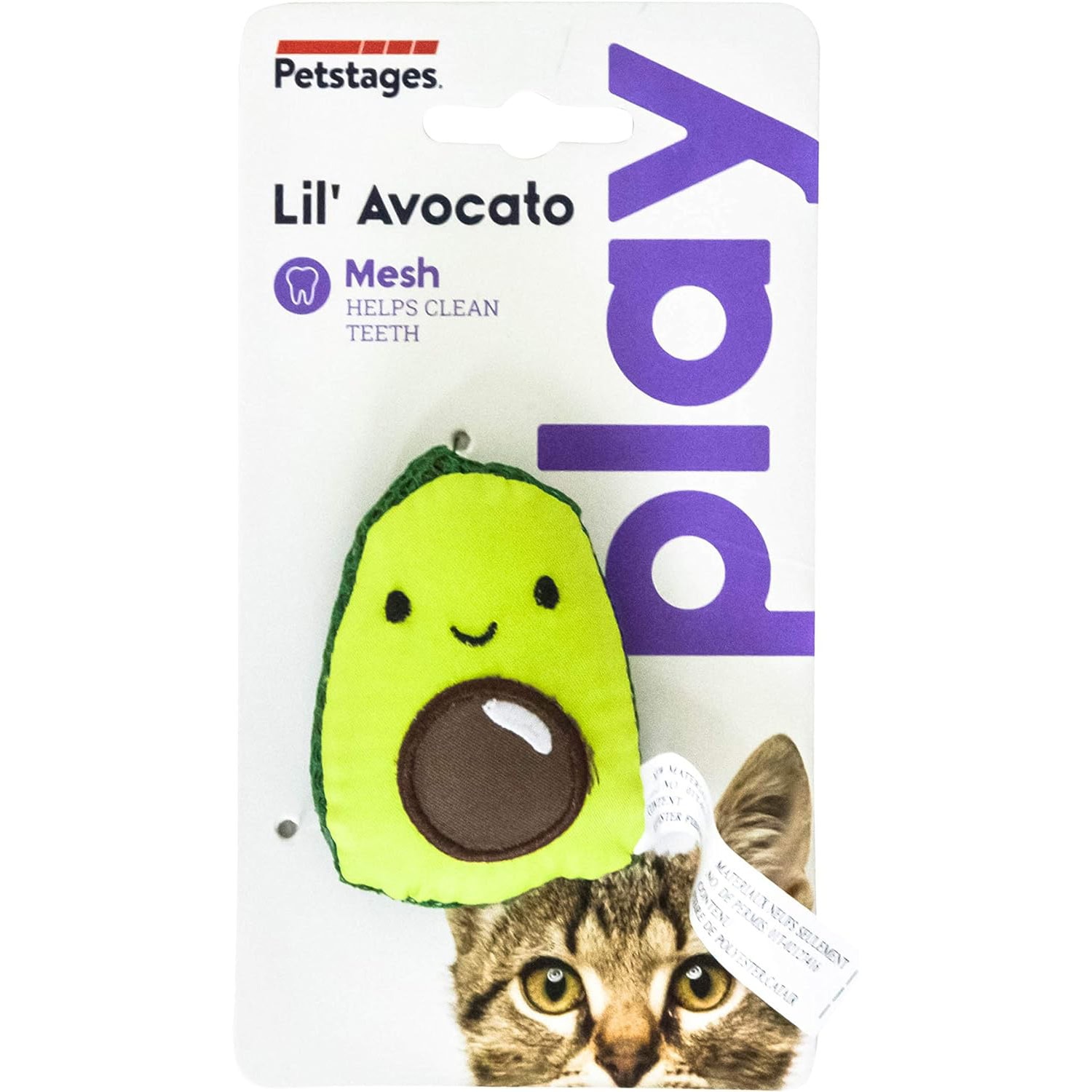 Catstages Lil' Avocato Dental Health Catnip Cat Chew Toy 
