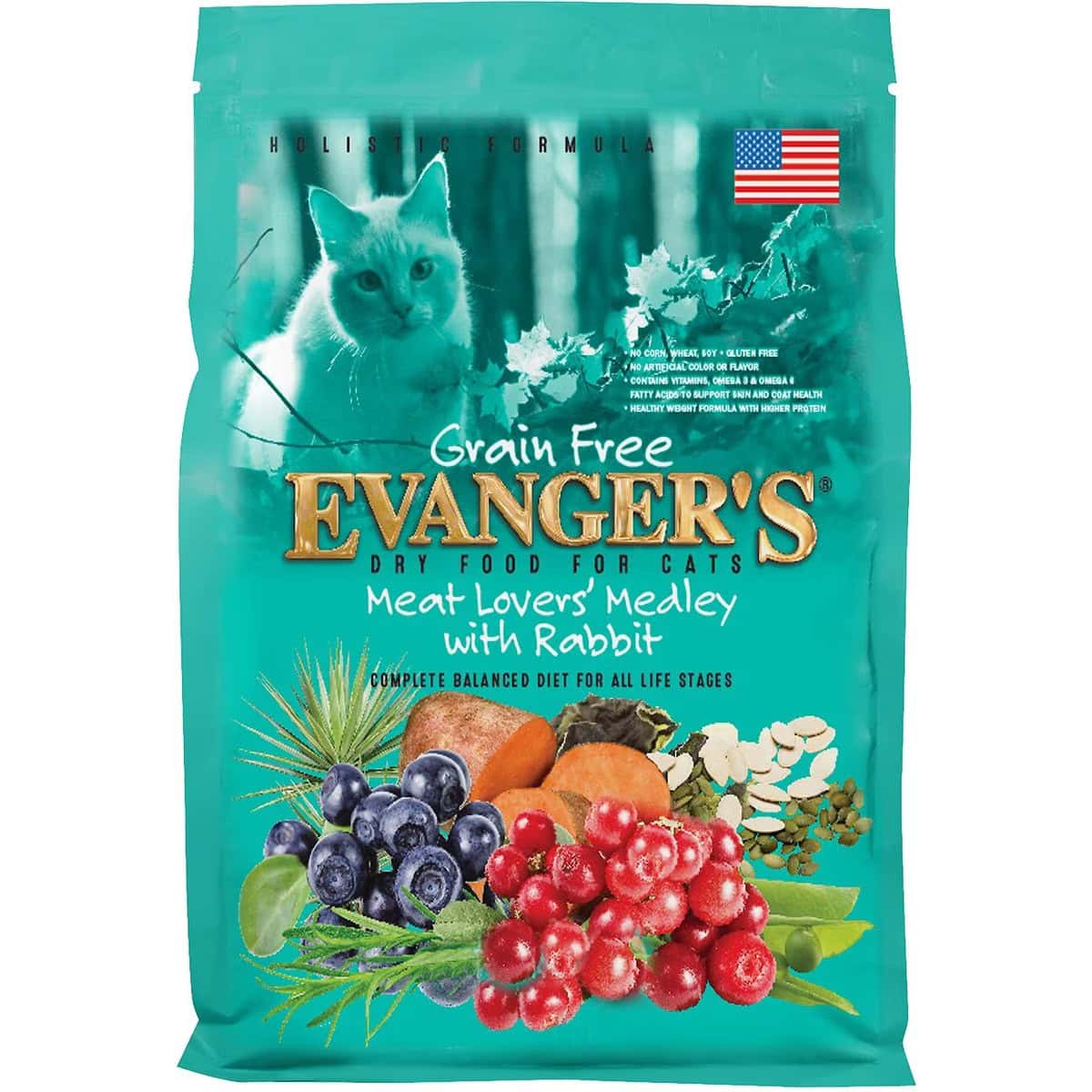 Evanger’s Grain-Free Medley with Rabbit Dry Cat Food