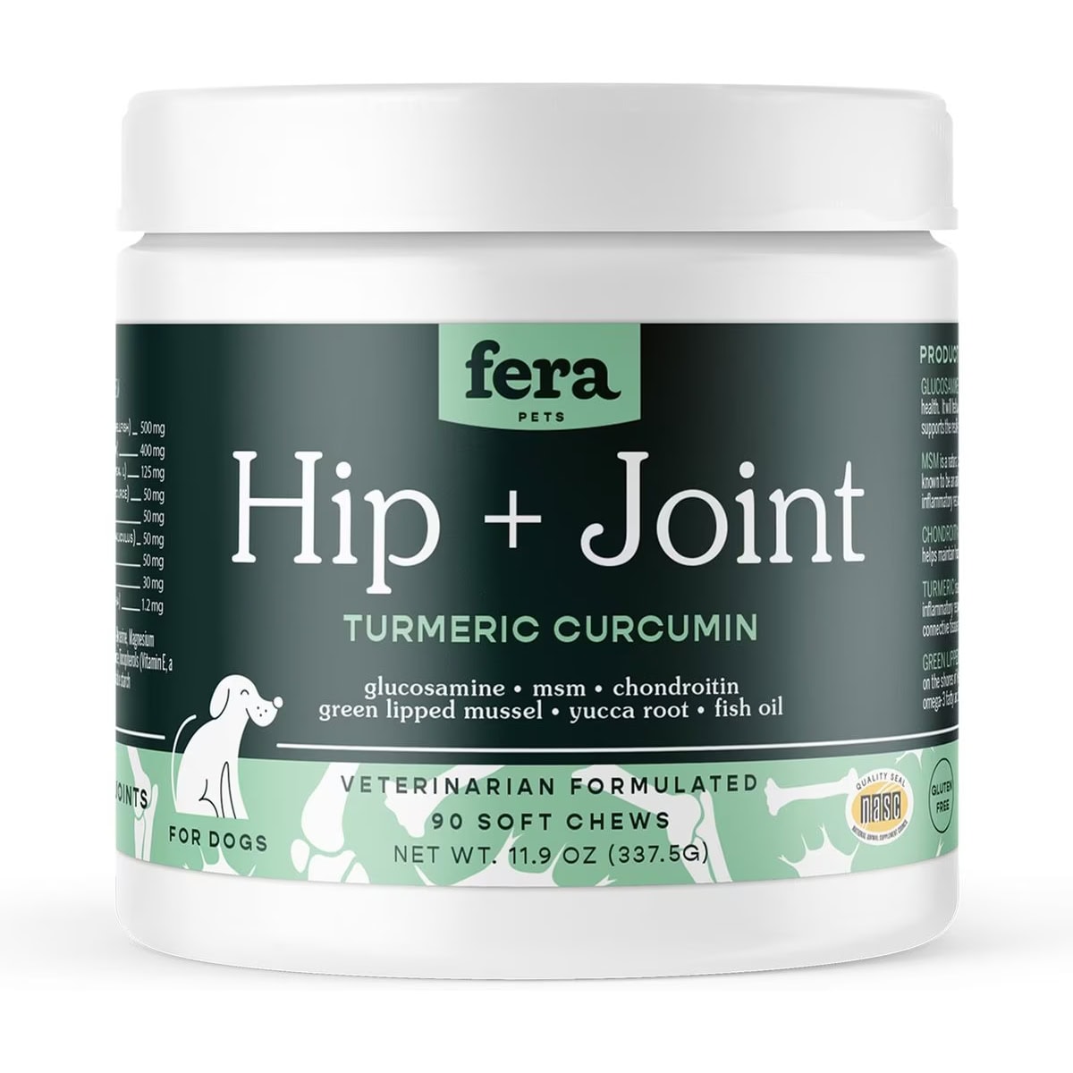 Fera Pet Organics Hip and Joint Soft Chew Supplements