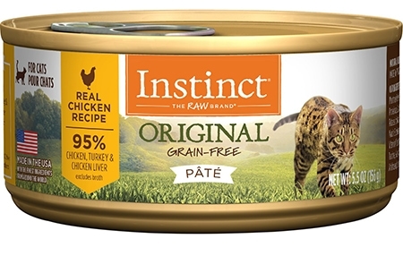 Instinct Original Grain-Free Pate Real Chicken Recipe Wet Canned Cat Food
