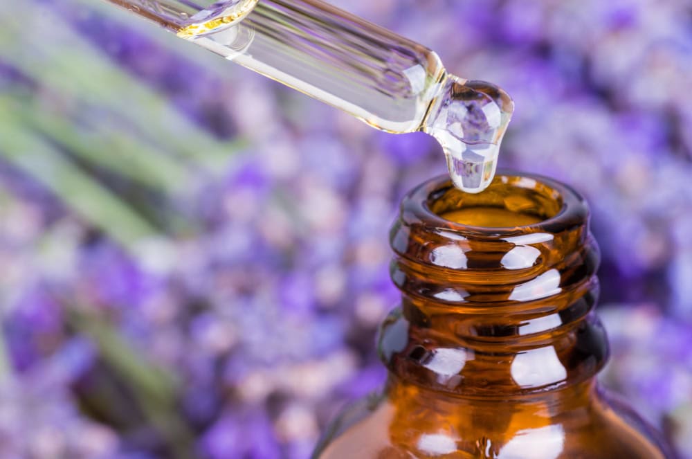 Lavender oil or Essential oil close up