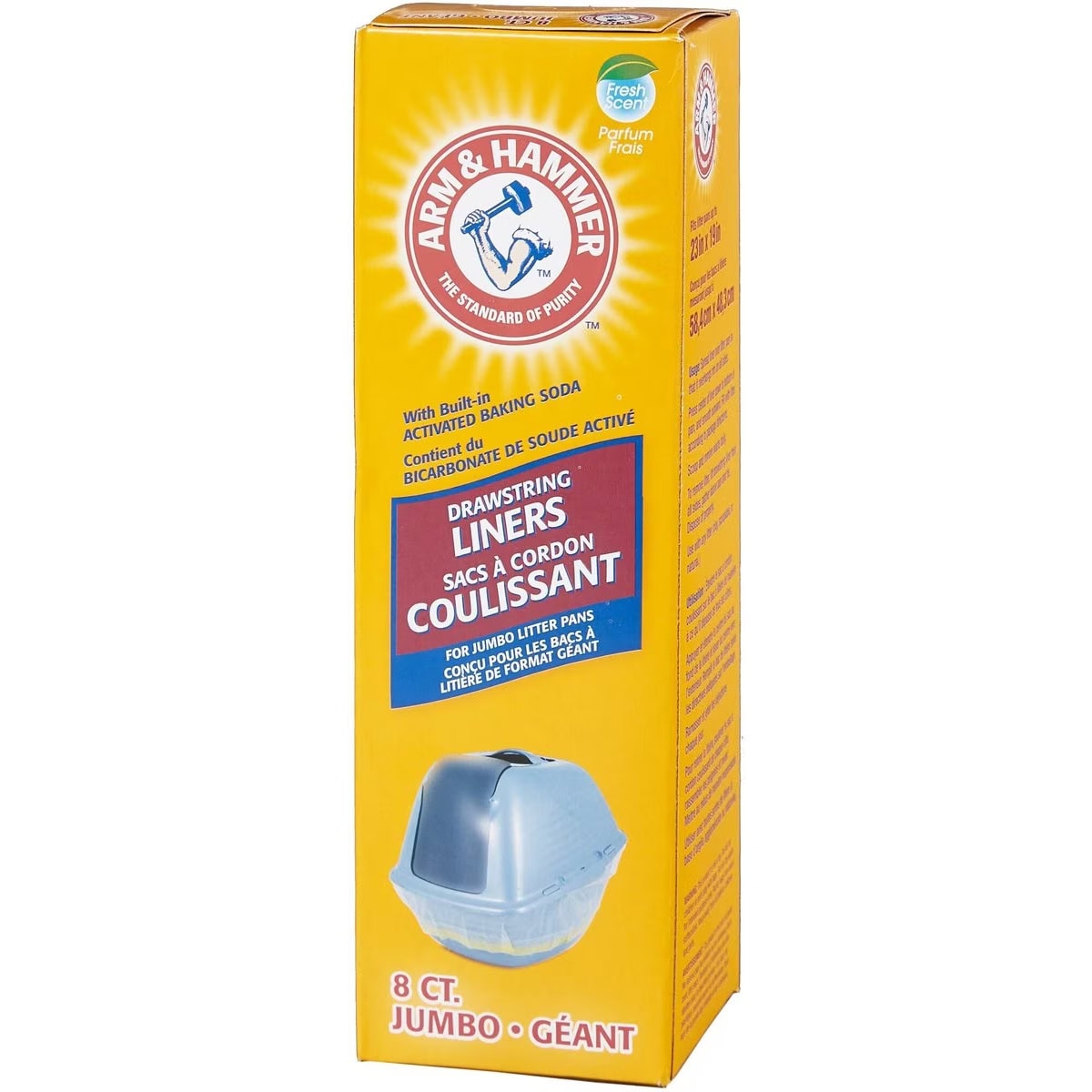 Arm & Hammer Stay Fresh Drawstring Pan Liner new